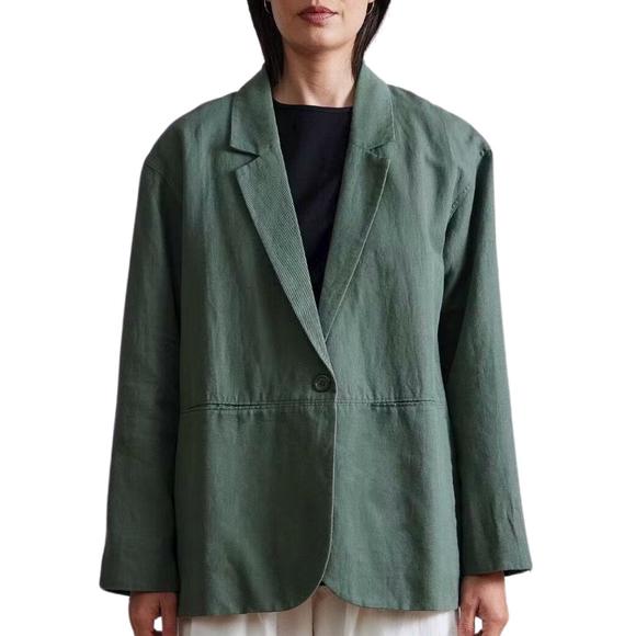 NEW APIECE APART oversized blazer in thyme - Picture 1 of 4